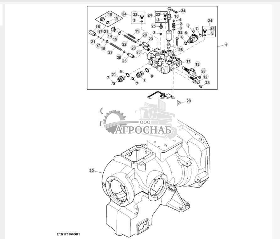 Клапан регулировки давления главного редуктора, ProDrive™ (7 из 8) 